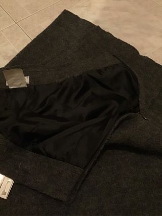 Gonna Laura Pura Lana Grigia