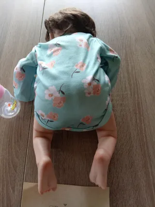 Muñeca realista tela y accesorios