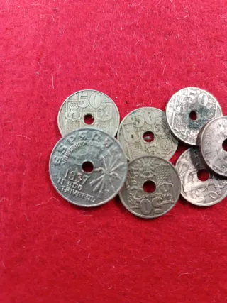 Monedas antiguas España Franco