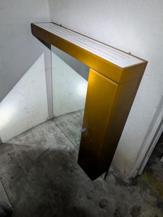 Mueble de baño madera y mármol