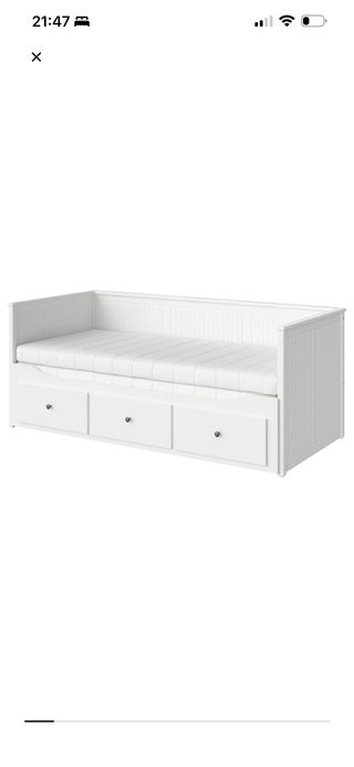 Cama/Sofá Blanco Ikea con 2 colchones