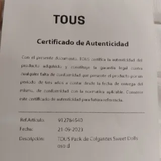 Colgantes Tous pequeños Sweet Dolls Plata925 turqu