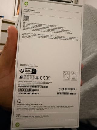 iPhone 17 Pro Max Azul Nuevo