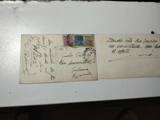 2 Postales Antiguas Brasil Copacabana Noche