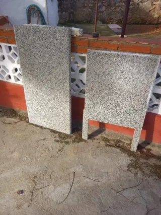 Bancada de granito de cocina.