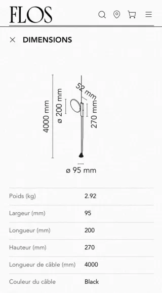 Lampada Flos OK di Konstantin Grcic