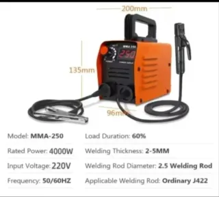 Máquina Soldar Inverter MMA-250