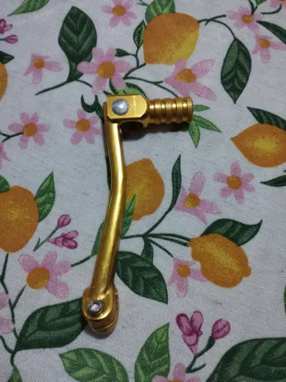 Pedale cambio moto pieghevole oro