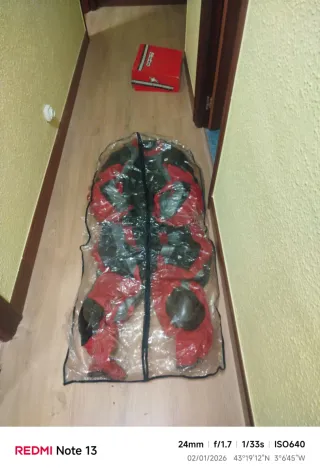 Buzo Hebo Moto Rojo y Negro