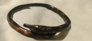 Bracciale VITTORIANO rigido a serpente in legno