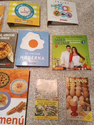 Libros de recetas de cocina varios
