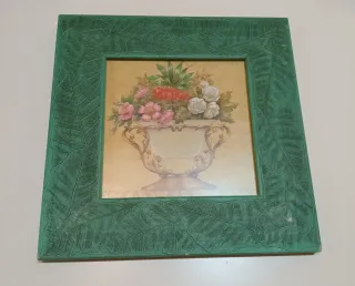 Set 3 Cuadros Antiguos Florales