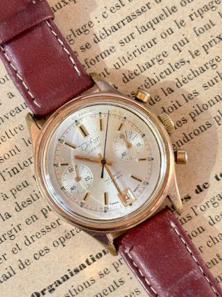 Reloj Cronógrafo Difor Suizo Valjoux 7734