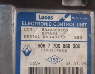 377685 7700868300 centralita motor renault kangoo