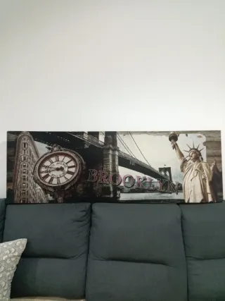 Cuadro Brooklyn 150x50cm x2,5