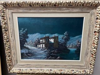 Cuadro paisaje nocturno