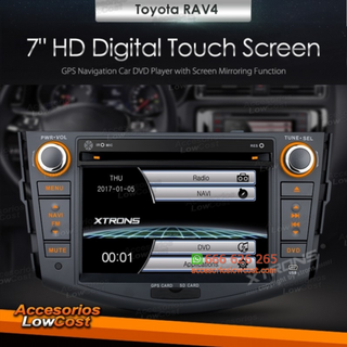 RADIO GPS DVD 2 DIN 7” ESPECÍFICO PARA TOYOTA RAV