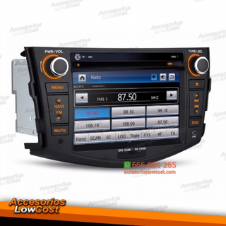 RADIO GPS DVD 2 DIN 7” ESPECÍFICO PARA TOYOTA RAV