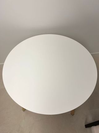 Mesa redonda de madera 105 diametro