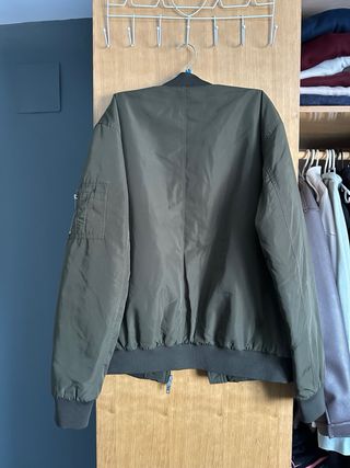 Chaqueta Bomber Pull&Bear Verde Hombre