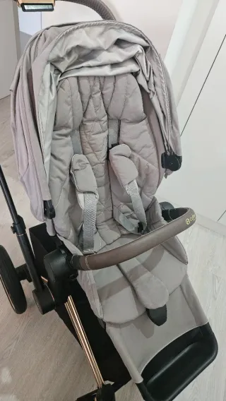 Cybex Priam Rose gold Silla y capazo de Paseo