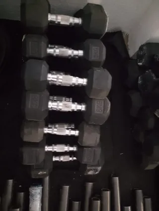 Mancuernas Hexagonales de todos los pesos