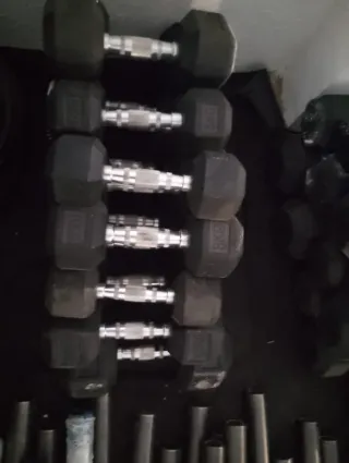 Mancuernas Hexagonales de todos los pesos