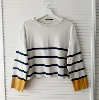 Jersey rayas marineras Stradivarius