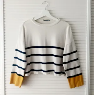 Jersey rayas marineras Stradivarius