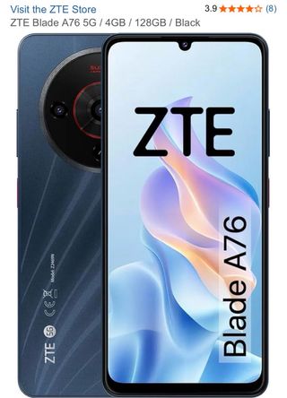 ZTE Blade A76 5G 128GB Blanco, nuevo sin abrir