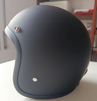 Casco Jet Negro Mate Talla L + Gafas