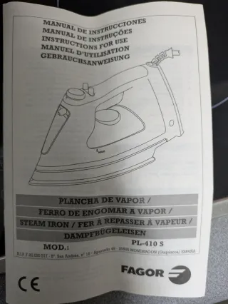 Plancha de vapor Fagor Ecco 1200W