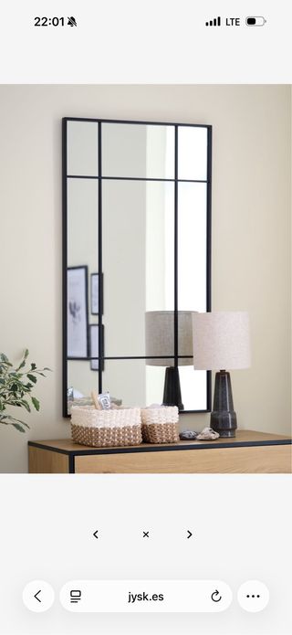 Espejo Jysk Marco Negro