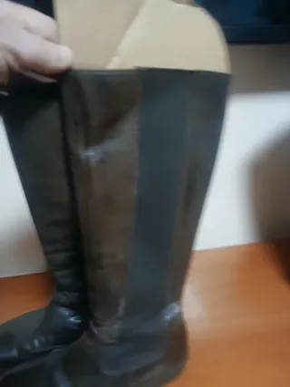 Stivali alti in pelle