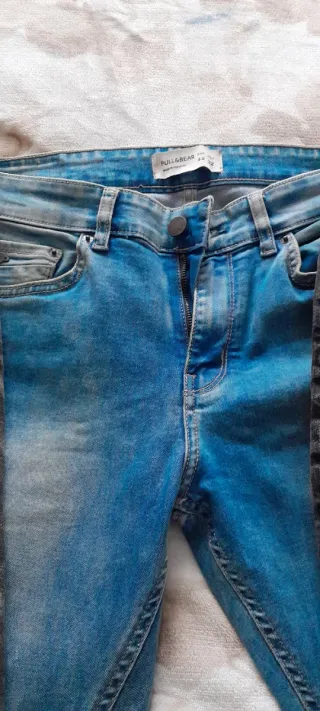 Lote de 3 Pantalones Pull&Bear grises talla M