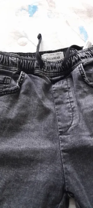 Lote de 3 Pantalones Pull&Bear grises talla M