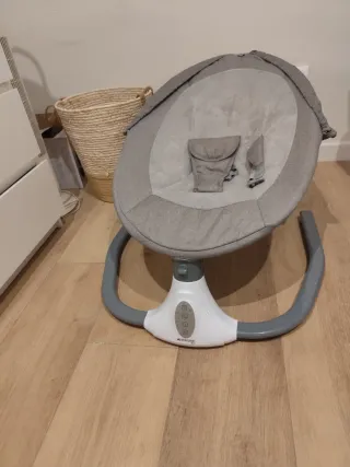 Hamaca Mecedora Bebé Gris