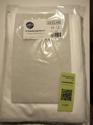 10 Sacchetti per aspirapolvere ZZ-CLAN Art. 609