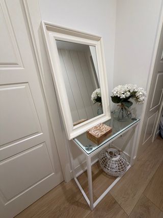 Recibidor completo cristal y metal