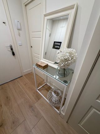 Recibidor completo cristal y metal