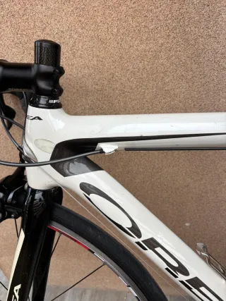 Bicicleta de carretera Orbea blanca Talla S