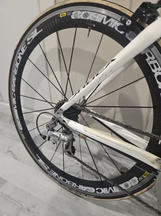 Bicicleta de carretera Orbea blanca Talla S