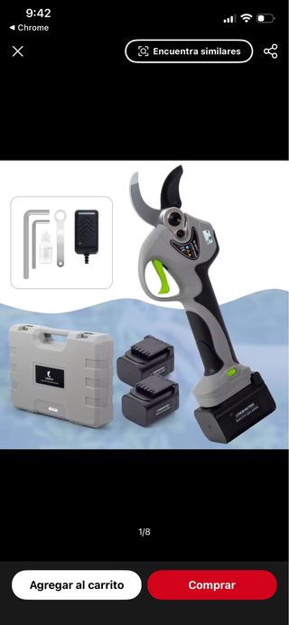 Tijeras de podar eléctricas con baterías