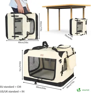 Transportín Perro Gato M 60x44x44cm, Bolsa Transpo