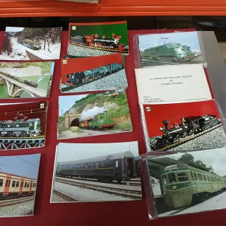 Lote Postales Trenes Locomotoras