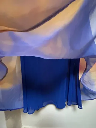 Vestido largo estampado foulard tie dye