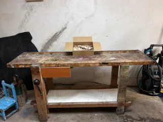 Banco de carpintería de madera haya maciza