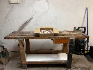 Banco de carpintería de madera haya maciza