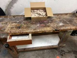 Banco de carpintería de madera haya maciza