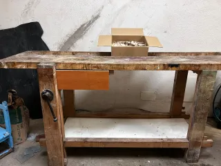 Banco de carpintería de madera haya maciza